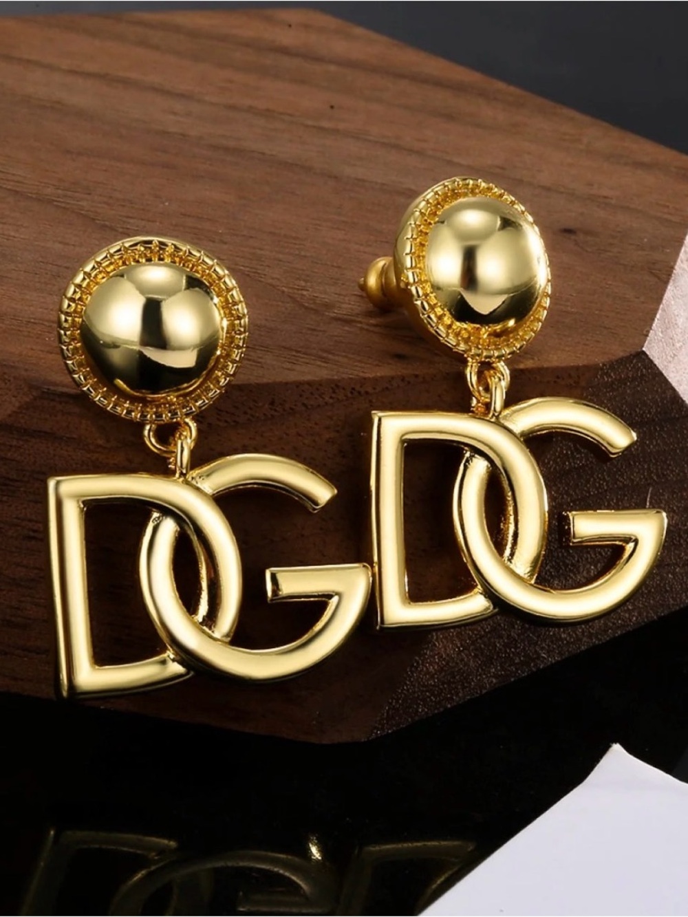 18K DG Gold Earrings